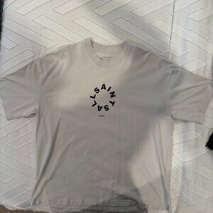 All Saints Tierra Cotton Graphic Shirt Size: L